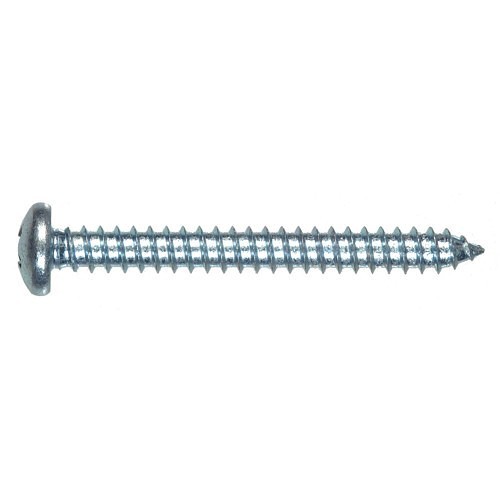 CURTIS METAL Wood Screw, Measurement System: Imperial, #4, 5/8 in Overall Length, Pan, Stainless Steel, Phillips Drive