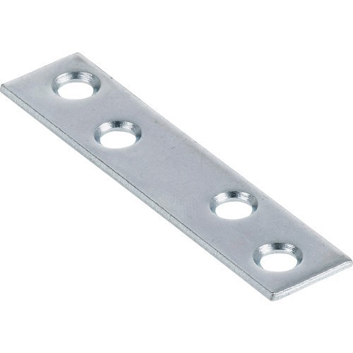 Hillman™ Hardware Essentials 851497 Mending Plate, 3 in Length, 5/8 in Width, Steel, Zinc Plated