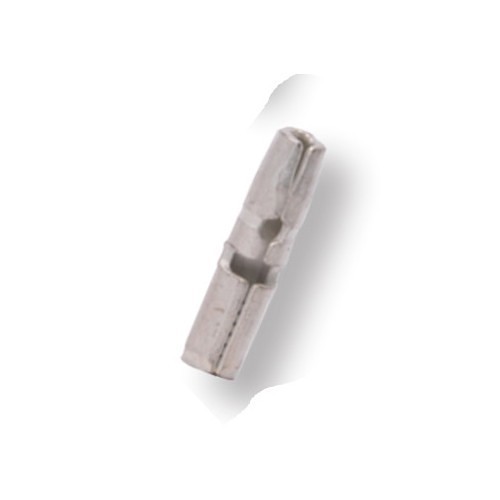 Hillsdale Terminal 10484 Male Quick Disconnect Terminal, 16-14 AWG Conductor, 0.195 in Tab, Bare Butted Barrel