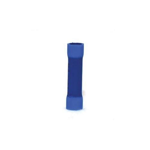 Hillsdale Terminal 20170 Butt Connector, 16 to 14 AWG Conductor, 0.97 in Length, Vinyl, Blue