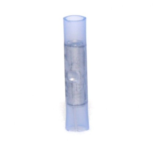 Hillsdale Terminal 20171 Butt Connector, 16 to 14 AWG Conductor, 0.99 in Length, Butted Seam Barrel, Nylon, Blue