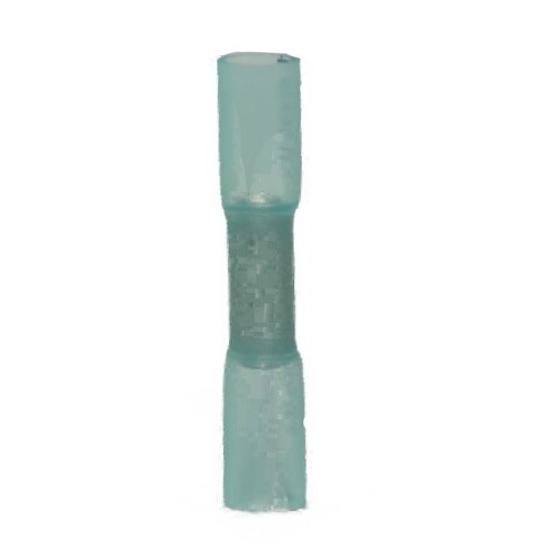 Hillsdale Terminal 20172 Butt Connector, 16 to 14 AWG Conductor, 1-1/2 in Length, Seamless Barrel, Polyolefin, Blue