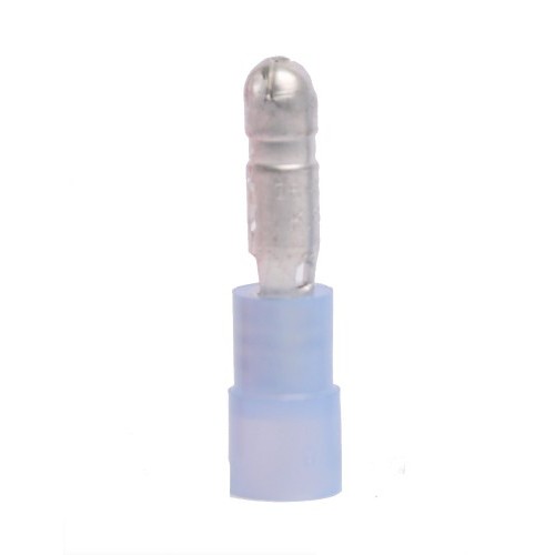 Hillsdale Terminal 20184 Bullet Connector, 16-14 AWG Conductor, Male Conductor, 0.157 in Bullet Diameter, Copper