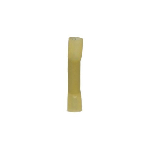 Hillsdale Terminal 20312 Butt Connector, 12 to 10 AWG Conductor, 1.7 in Length, Seamless Barrel, Polyolefin, Yellow