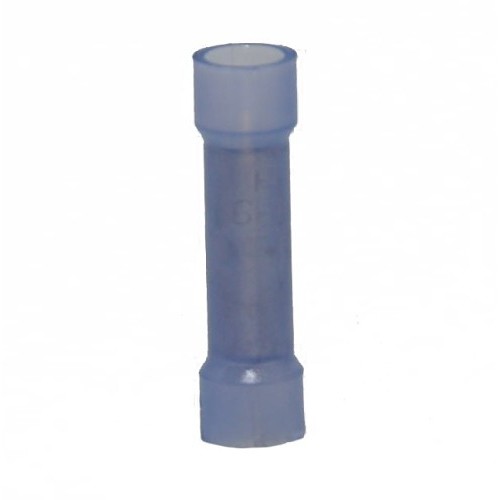 Hillsdale Terminal 50171 Butt Splice, 16 to 14 AWG Conductor, 0.985 in Length, Butted Seam Barrel, Nylon, Blue