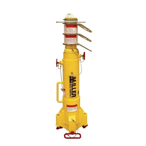 Honeywell Miller® DH-AP-1 Fall Arrest Anchor Post, 54-1/2 in Overall Height, 310 lb, Aluminum/Steel, Yellow, Leveling Screw Mount