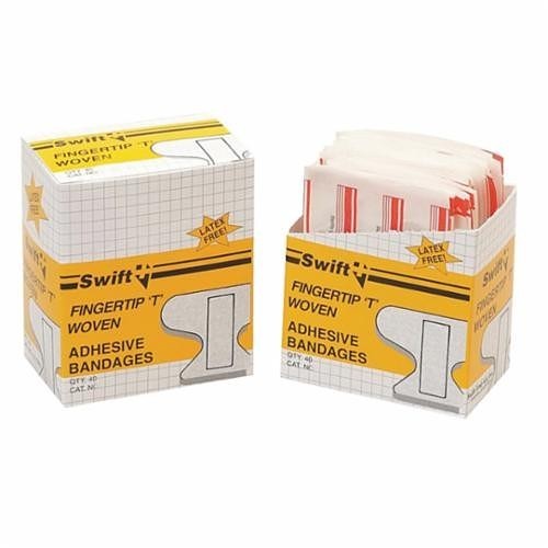 Honeywell Safety North® by Honeywell 714-011350 Adhesive Bandage, Fingertip, Fabric, Beige, 4 in Length, 2 in Width