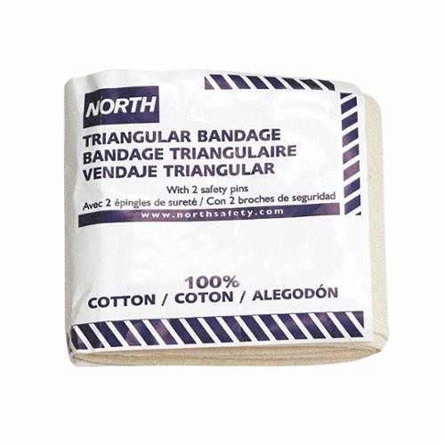 Honeywell Safety North® by Honeywell 714-045009 Triangular Bandage, Cotton Cloth, White, 40 in Length, 56 in Width