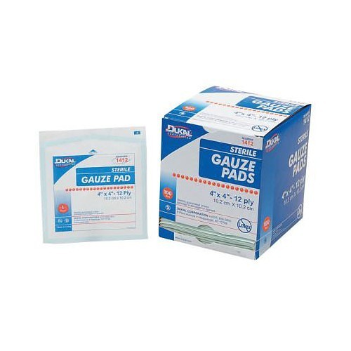 Honeywell Safety North® by Honeywell 714-067444 Gauze Pad, Sterile, 4 in W x 4 in L, Gauze