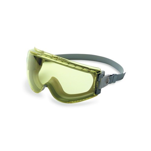 Honeywell Safety S3960C Safety Goggles, Anti-Fog Lens Coating, Clear Lens, Polycarbonate Lens, 99.9% UV Protection, Neoprene Strap, ANSI Z87+ - Meets ANSI Z87+ (High Impact), ANSI.Z.87.1/1989, CA 19,072, CSA Z94.3 Specifications Met, Universal, Gray Frame