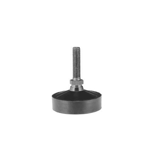 Leveling Mount, 9 in Base Dia, 2-1/2 in Height, 400 to 13000 lb, #1-14 x 8 in Thread, Nitrile Foam