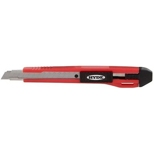 Hyde® 42045 Auto-Lock Utility Knife, Snap-Off Blade, Manual, 3 Blades Included, Stainless Steel Blade, 5-1/2 in OAL