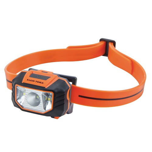 Klein® 56220 Adjustable Head Lamp, LED Bulb, Silicone Housing, 150 Lumens Spotlight/50 Lumens Floodlight