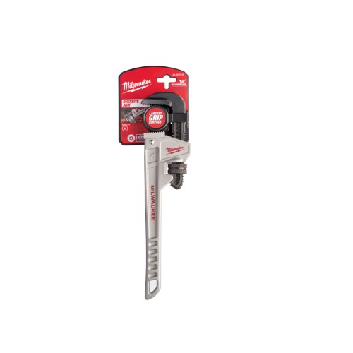 Milwaukee® OVERBITE JAW™ 48-22-7212 Pipe Wrench, 12 in OAL, Hook Jaw, Aluminum Handle