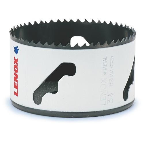 Stanley Black & Decker® Lenox® SPEED SLOT® 3005656L Hole Saw With T2 Technology With T2 Technology, 3-1/2 in Dia, 1-7/8 in D Cutting, Bi-Metal Cutting Edge, 5/8 in Arbor