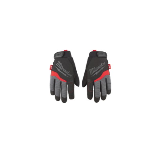 Milwaukee® 48-22-8724 General Purpose Work Gloves, 2X-Large, #11, Synthetic Leather, Black/Red, High Dexterity Finger Tip Style, Breathable Lining, Hook and Loop Closure, 10-1/2 in Length