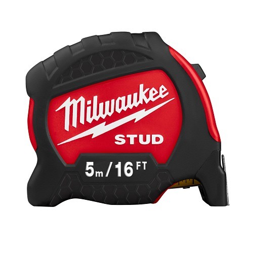 Milwaukee® 48-22-0240 Magnetic Wide Measuring Tape With Belt Clip, 40 ft L x 1-5/16 in W Blade, Steel Blade, 1/16 in, 1/8 in Graduation