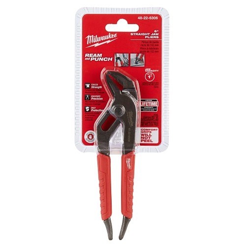 Milwaukee® 48-22-6306 Gen II Straight Jaw Plier, 1 in Nominal, 0.77 in L Alloy Steel, 6 in OAL