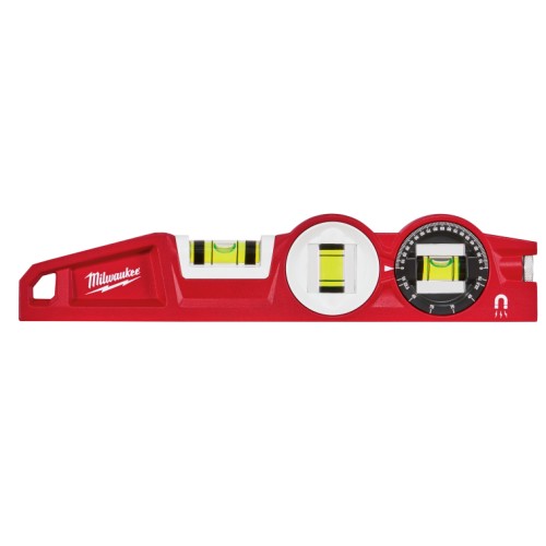 Milwaukee® 48-22-5210 Torpedo Level, 10 in L, 3 Vials, Plastic, 0.0005 in/in Accuracy