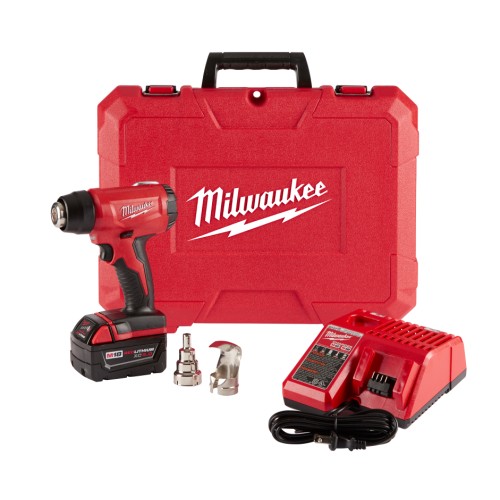 Milwaukee® 2688-21 Compact Cordless Heat Gun Kit, 18 VDC REDLITHIUM™ Battery