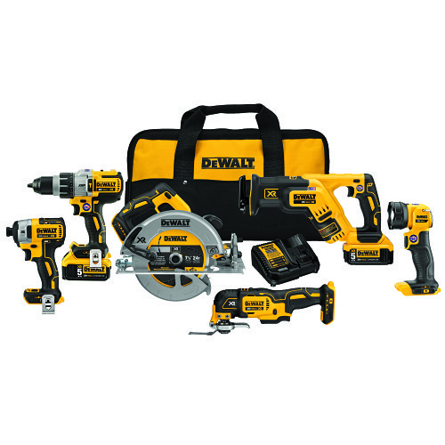 DeWALT® DCK694P2 Combination Kit, 20 VDC, 5 Ah Lithium-Ion Battery