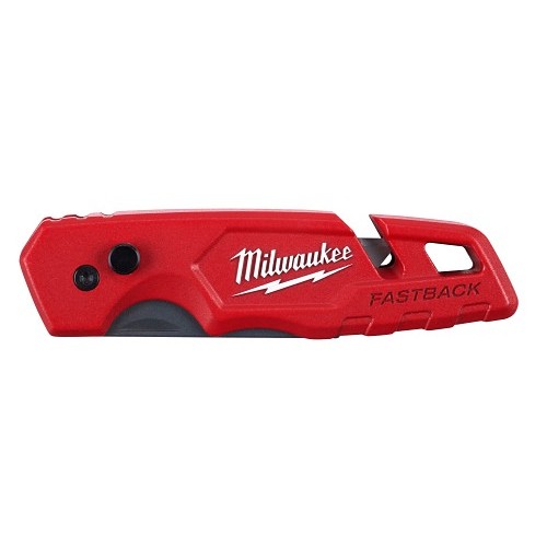 Milwaukee® FASTBACK™ 48-22-1501 Folding Utility Knife, Steel Blade, 1 Blades Included, 6.87 in OAL