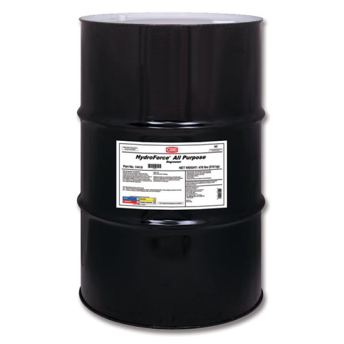 CRC® 14410 HydroForce® All Purpose Non-Flammable Degreaser, 55 gal Drum, Liquid, Clear/Purple, Pleasant