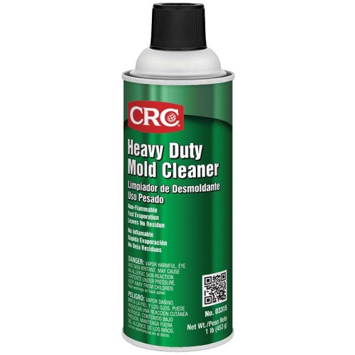 CRC® 03315 Chlorinated Heavy Duty Non-Flammable Mold Cleaner, 16 oz Aerosol Can, Liquid Form, Colorless Clear, >120 deg F