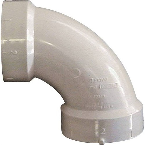 IPEX Canplas® 6144927 Pipe Elbow, 3 in Nominal, Hub, SCH 40/STD Schedule, PVC