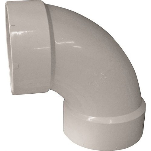 IPEX Canplas® 6161558 Pipe Elbow, 4 in Nominal, Hub, SCH 40/STD Schedule, PVC