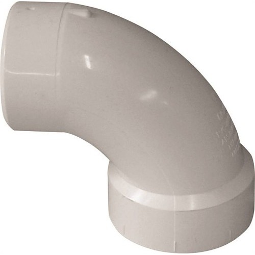 IPEX Canplas® 6885289 Pipe Elbow, 3 in Nominal, Spigot x Hub, SCH 40/STD Schedule, PVC