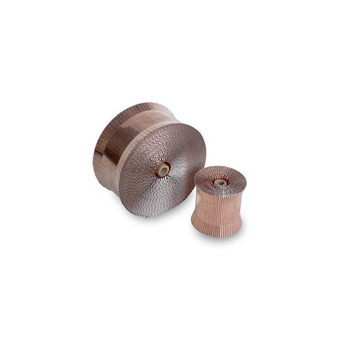 Staple, Wide Crown Coil, 3/4 in Leg Length, 1-1/4 in Crown Width, Copper