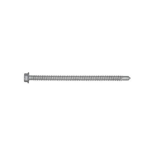 ITW Buildex 1146000 Tek Screw, #12-14 Diameter - Thread, 4 in Overall Length, Hex Washer Head