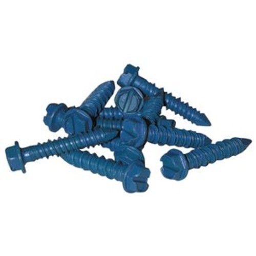 ITW Buildex Tapcon® 3157407 Screw Anchor, 1/4 in Dia, 2-1/4 in Overall Length, Hex Washer Head Drive