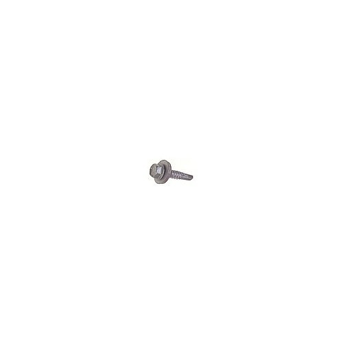 ITW CCNA 1021000 Self Drilling Screw, Imperial, #14-14 Diameter - Thread Size, 2 in Overall Length, Hex Washer Head, Hex-Unslotted Drive, Carbon Steel, Climaseal, Tek Point, Grade C1022, 3/8 in Drive