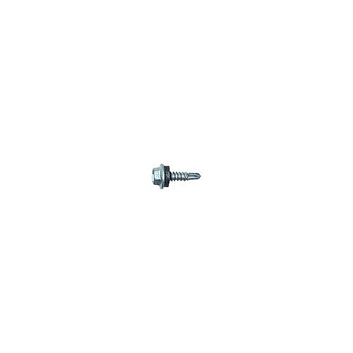 ITW CCNA 1048000 Self Drilling Screw, Imperial, #14-14 Diameter - Thread Size, 1-1/2 in Overall Length, Hex Washer Head, Hex-Unslotted Drive, Carbon Steel, Climaseal, Tek Point, Grade C1022, 3/8 in Drive