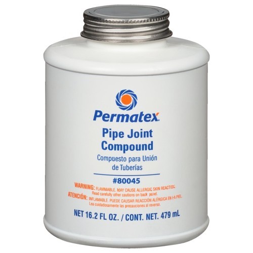 ITW Polymers Adhesives Permatex® 80045 Pipe Joint Compound, 16 oz, Can, Black