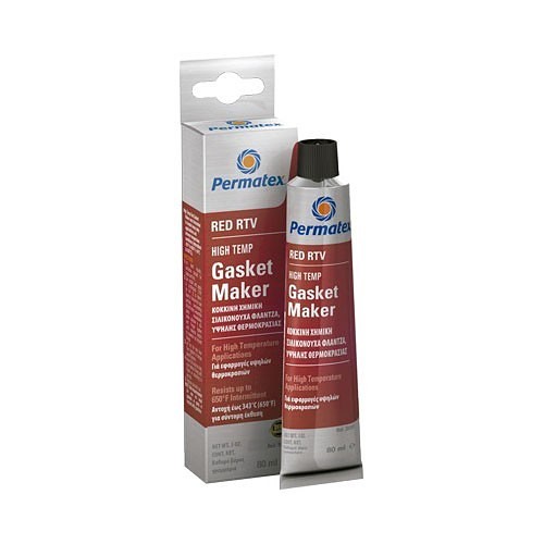 ITW Polymers Adhesives Permatex® 81160 Gasket Maker, 80 mL, Tube, Mixture, Red