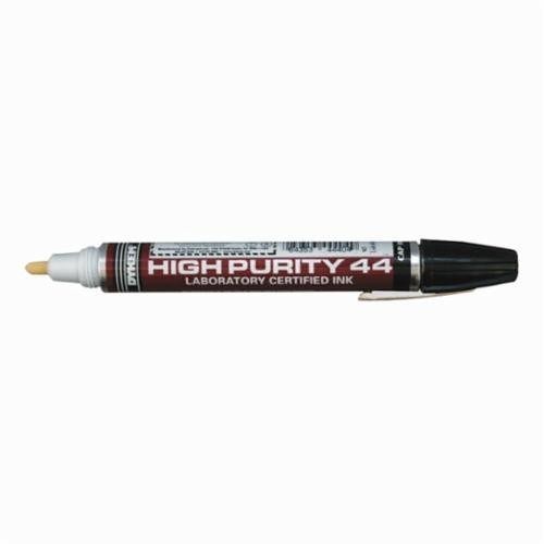 ITW Pro Brands 44404 Permanent Paint Marker, Medium, Aluminum Barrel Container/Fiber Tip, Black