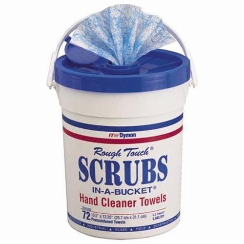 ITW Pro Brands SCRUBS® 509515 Hand Cleaner Towel, 72 towels, Polypropylene, Blue/White