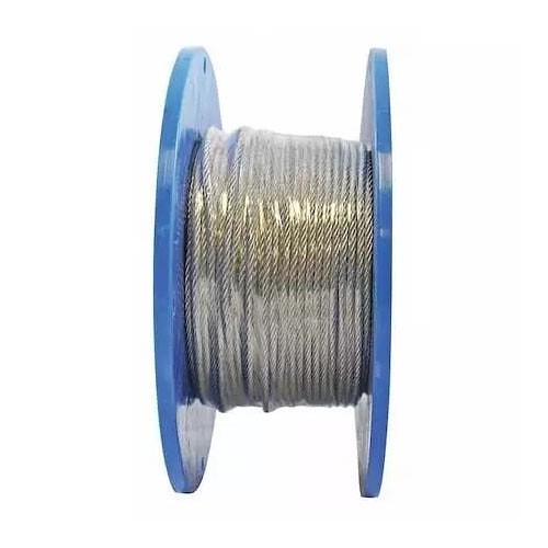 Indusco 20500246 Aircraft Cable, 5/32 in Cable, Galvanized Steel