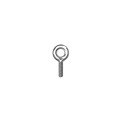 Indusco 36500036 Eye Bolt, Imperial, 1/2 in Diameter - Thread Size, 3-1/4 in Shank Length, Forged Steel, Galvanized Finish