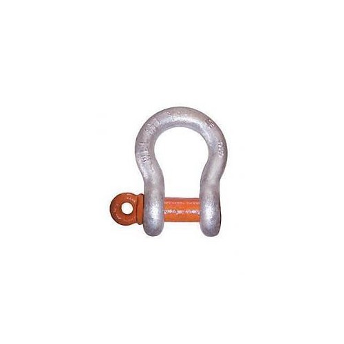 Indusco 552008 Anchor Shackle, 1/4 in Pin Dia, Screw Pin, 3/4 ton Load