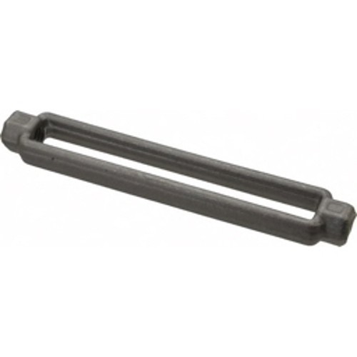 Indusco 93900158 Turnbuckle Body, 1/2 in Thread Diameter, 2200 lb Working Load, 6 in Take Up, 14 in Closed Length, Steel