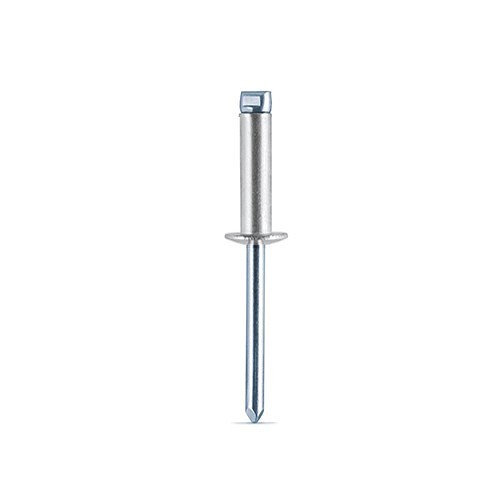Blind Rivet, Stainless Steel Body/Mandrel, 3/16 in Rivet Dia, 1 in Length, 0.876 - 1 in Grip Range, Large Flange Head, Open End
