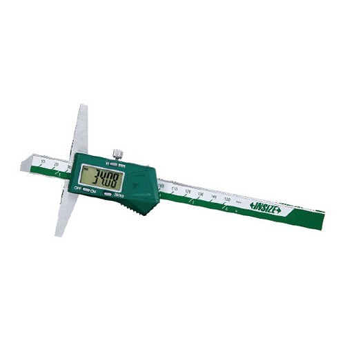 Insize Insize 1141-200A Digital Depth Gage, Measuring Range: 0 to 200 mm, Stainless Steel