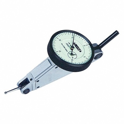 Insize 2386-006A Dial Test Indicator, 0 - 0.06 in, 0 to 15 to 0 Dial, Graduations: 0.0005 in, 1.46 in Dial