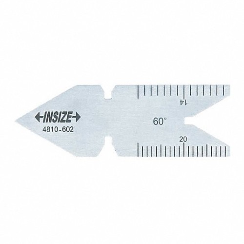 Insize 4810-601 60 deg Center Gauge, Stainless Steel