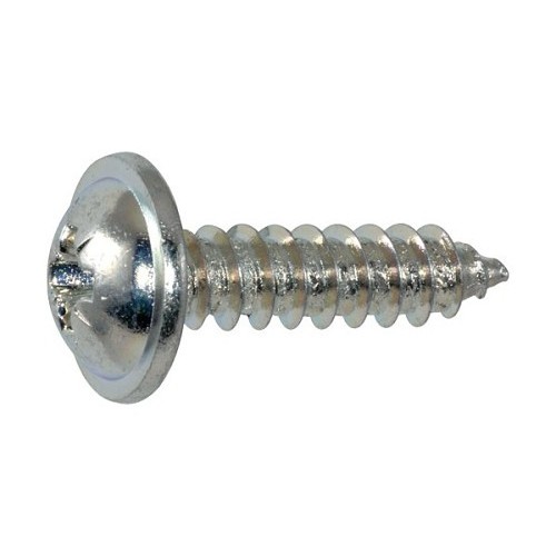 Intercorp 8N56TRPZ/XRW Rapid Penetrating Screw, #8, 9/16 in Overall Length, Round Washer, Steel, Phillips Drive, Zinc Plated