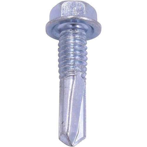 Intercorp USA HT5.12C087 Self Drilling Screw, Imperial, #12, 7/8 in Overall Length, Hex Washer